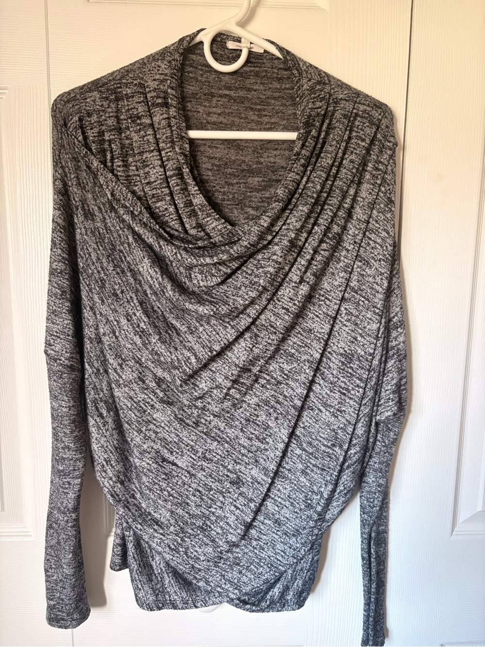 Maurices Gray Marled Cowl Neck Sweater